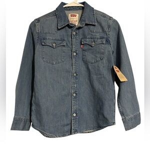 Levi's Classic Blue Button-Up Shirt